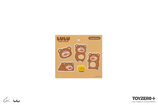 LULU THE PIGGY SPONGE STICKER - BEAR LULU