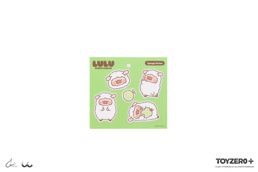 LULU THE PIGGY SPONGE STICKER - SHEEP LULU