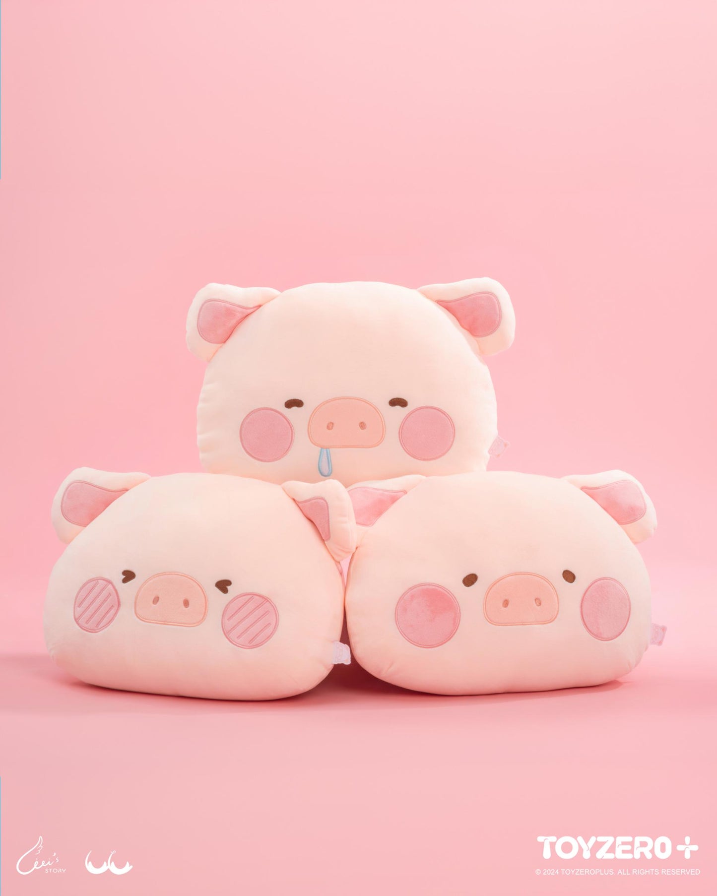 LULU THE PIGGY GENERIC - EMOJI CUSHION (HAPPY VER.)