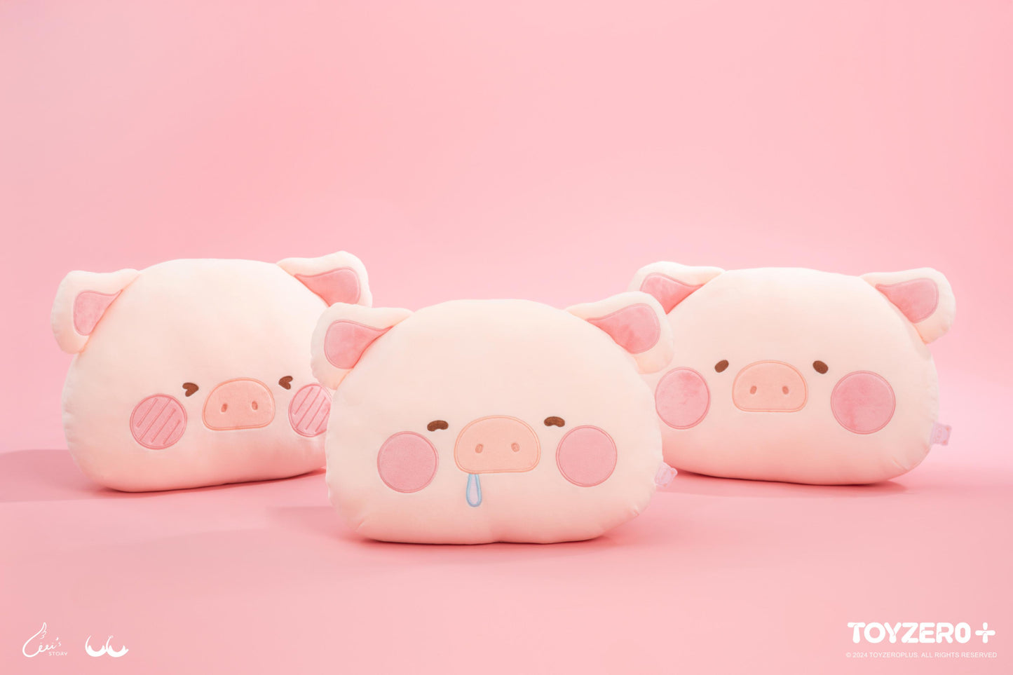 LULU THE PIGGY GENERIC - EMOJI CUSHION (HAPPY VER.)