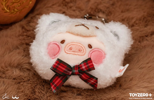 LULU THE PIGGY - TEDDY LULU MULTI-USAGE KEYCHAIN (WHITE)