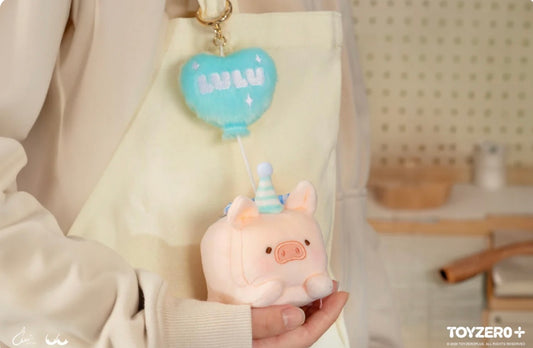 LULU THE PIGGY GENERIC - PLUSH KEYCHAIN (SKY BLUE BALLOON VER.)